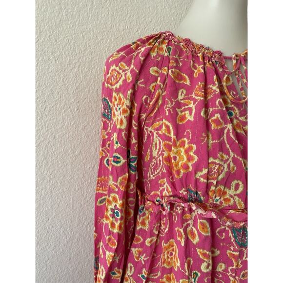 Revolve House of Harlow 1960 Dress Mini Print Tiered Babydoll Boho - Picture 6 of 15